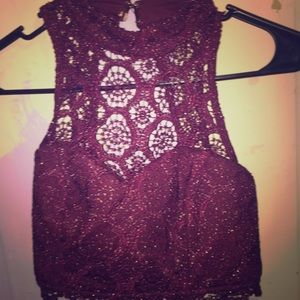 Two piece homecoming dress